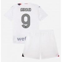 Maglie da calcio AC Milan Olivier Giroud #9 Seconda Maglia Bambino 2023-24 Manica Corta (+ Pantaloni corti)